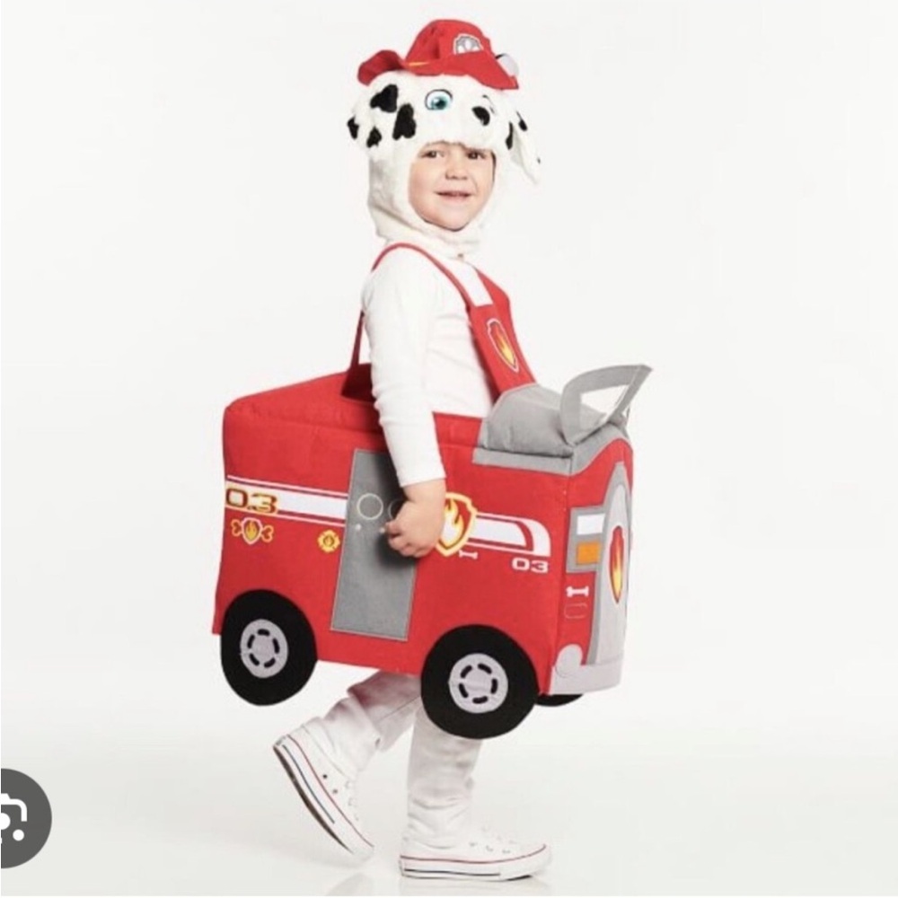 Pottery Barn Kids Red Fire Truck Costume